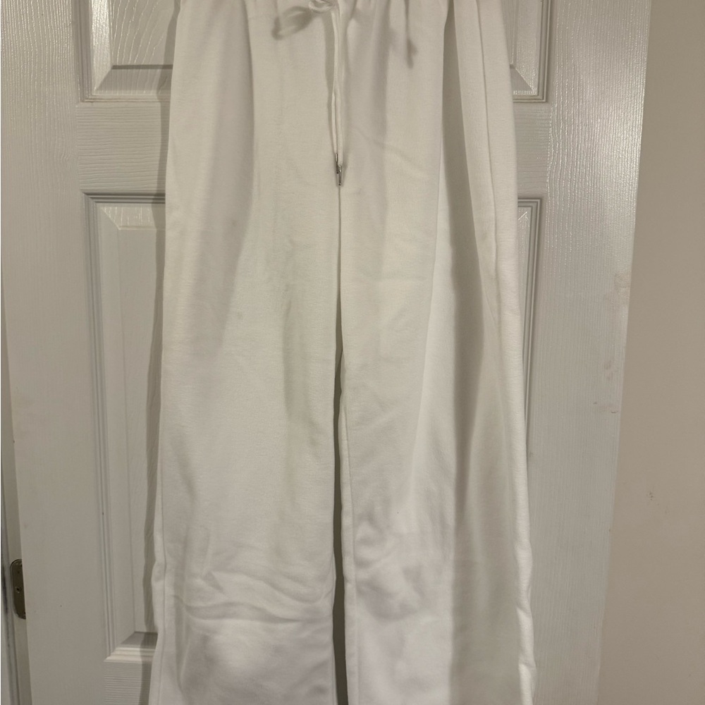 White Drawstring Pants